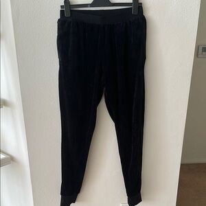 Black Velvet Jogger Pants